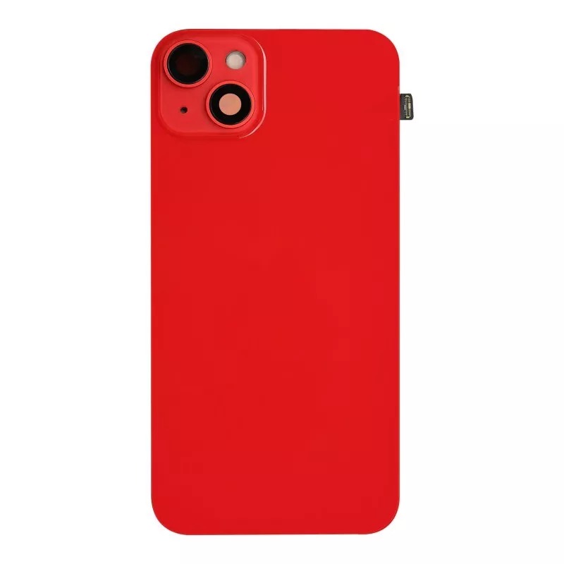 Compatible Back Glass With Brackets and NFC Flex For Iphone 14 6.1" Red