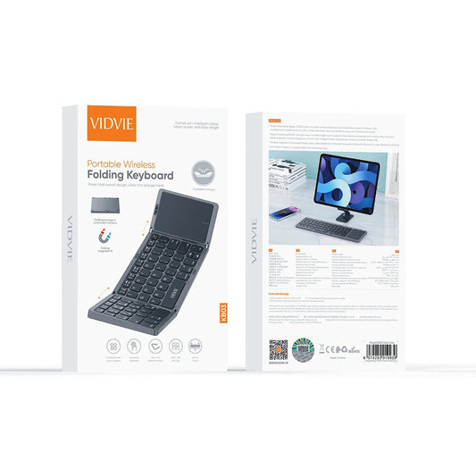 VIDVIE Portable Wireless Folding Keyboard KB03