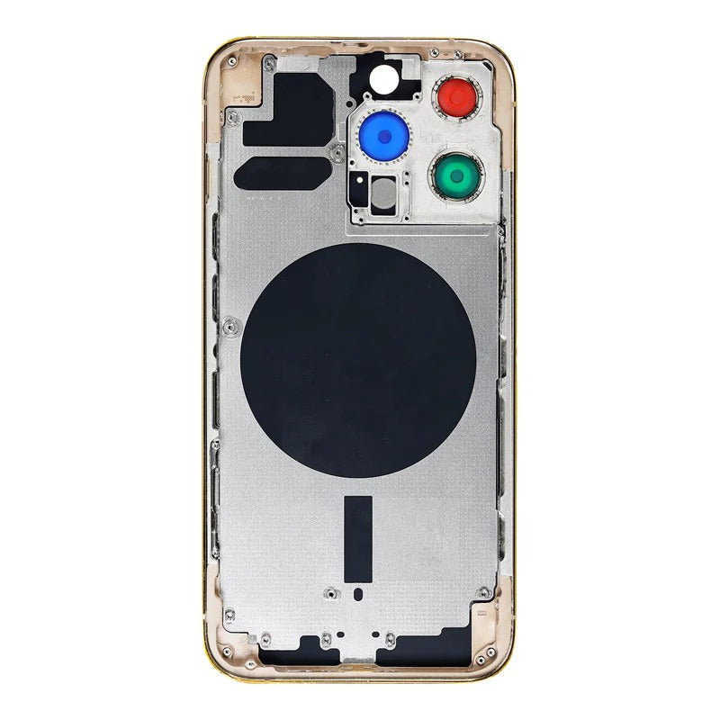 Compatible Middle Frame Back Housing With Glass For Iphone 13 Pro Max Silver