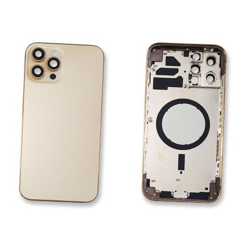 Compatible Middle Frame Back Housing With Glass For Iphone 12 Pro Gold