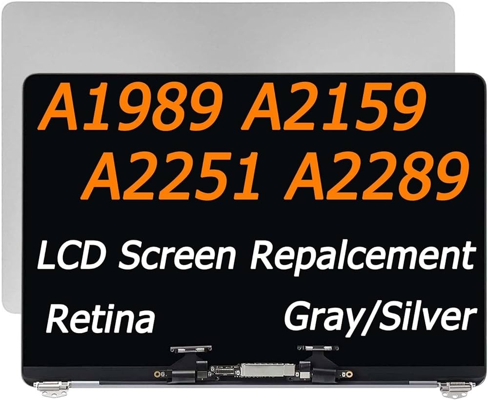 Compatible Display Assembly For Pro 13' A2159 / A1989 / A2289 / A2251 Silver