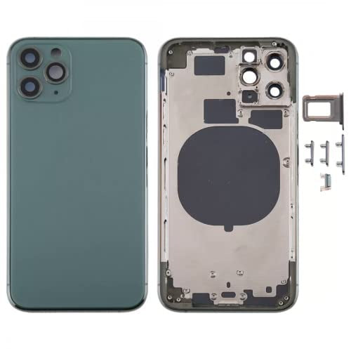 Compatible Middle Frame Back Housing With Glass For iPhone 11 Pro Green