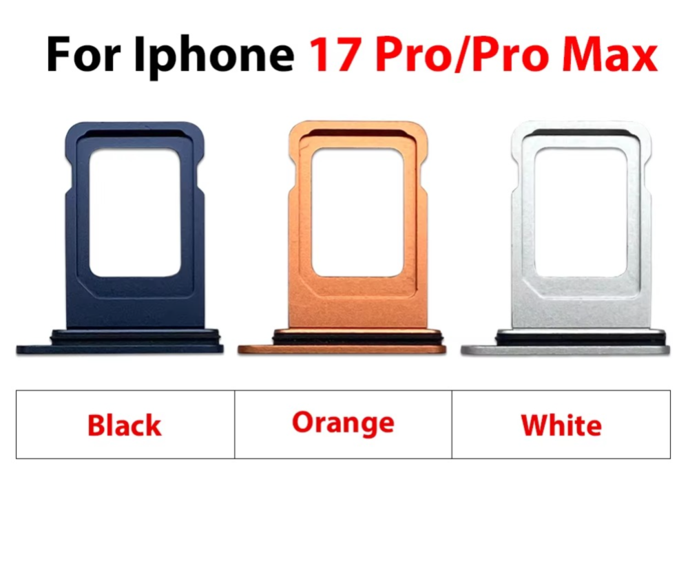 Replacement Sim Card Tray For iPhone 17 Pro / 17 Pro Max Orange