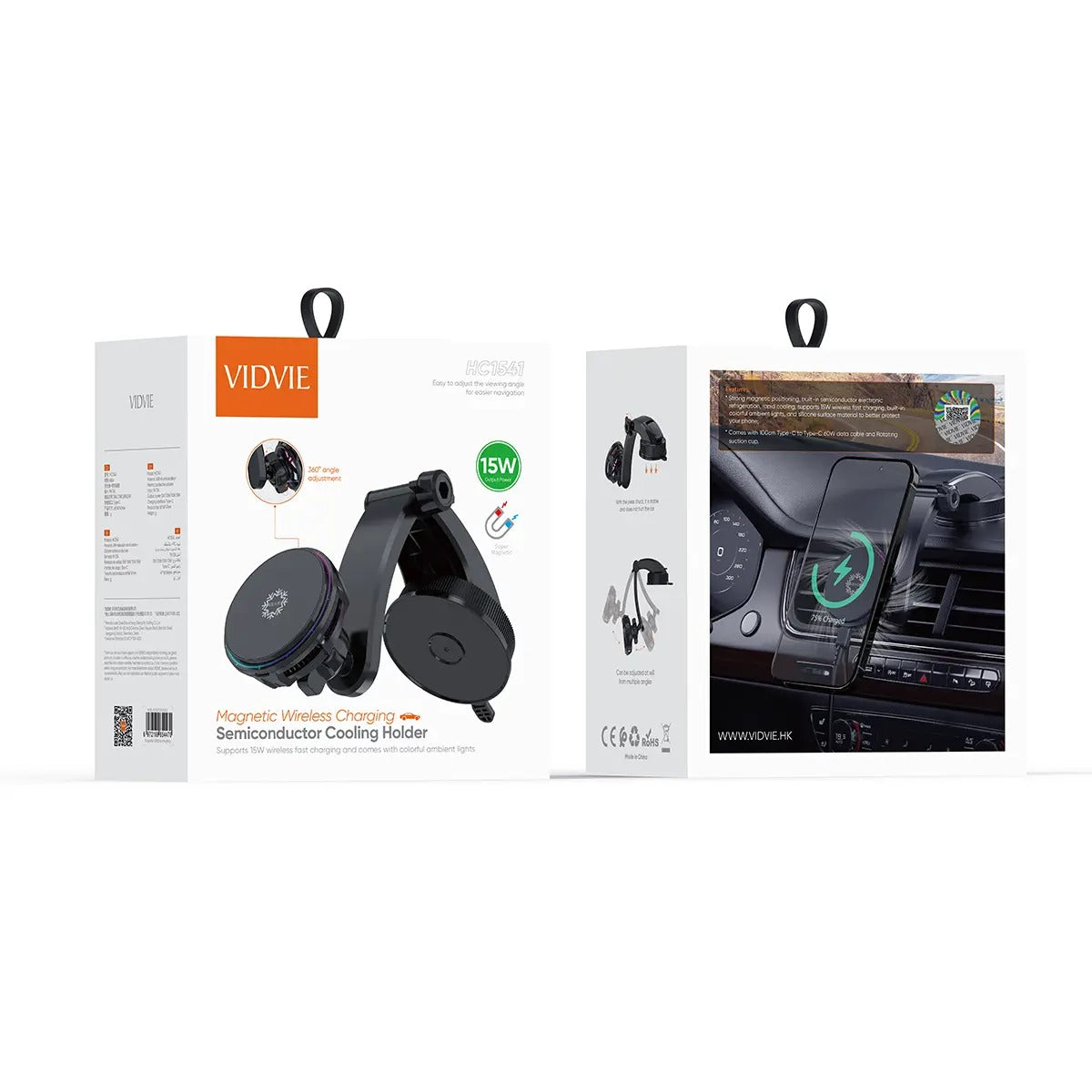 Vidvie HC1541 Suction Cup Type Magnetic Folding Holder