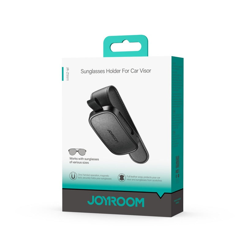 Joyroom JR-ZS511 Sunglasses holder for car visor Black