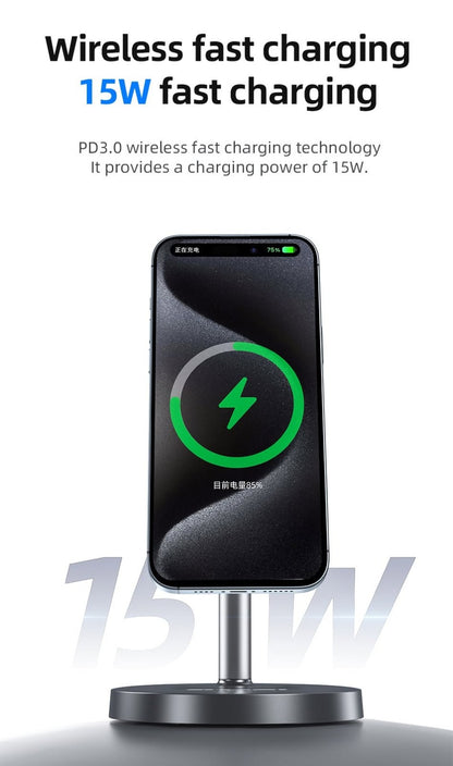 Awei W33 3-in-1 Magnetic Wireless Charging Stand