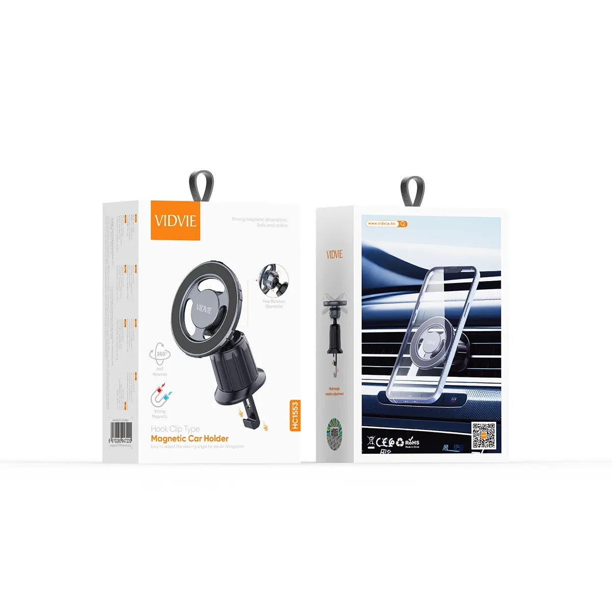 Vidvie HC1553 Hook Clip Type Magnetic Car Mount