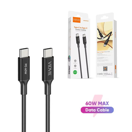 Vidvie CB4049 Type-C to Type-C Data Cable 1 Meter