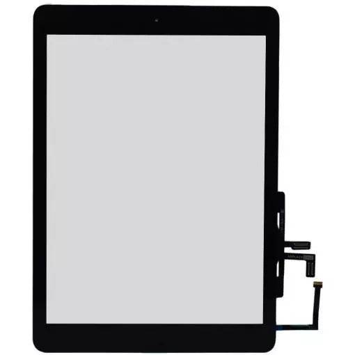 Touch Digitizer iPad 5th Gen 2017 With Tape Black & Tesa Tape