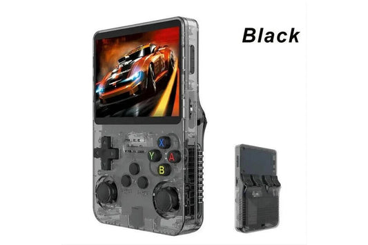 R36S Retro Handheld Video Game Console 3.5-inch IPS Screen 64GB Black