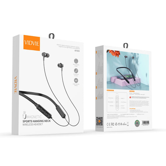 Vidvie BT859 Waterproof Stereo Neckband Wireless Headphone