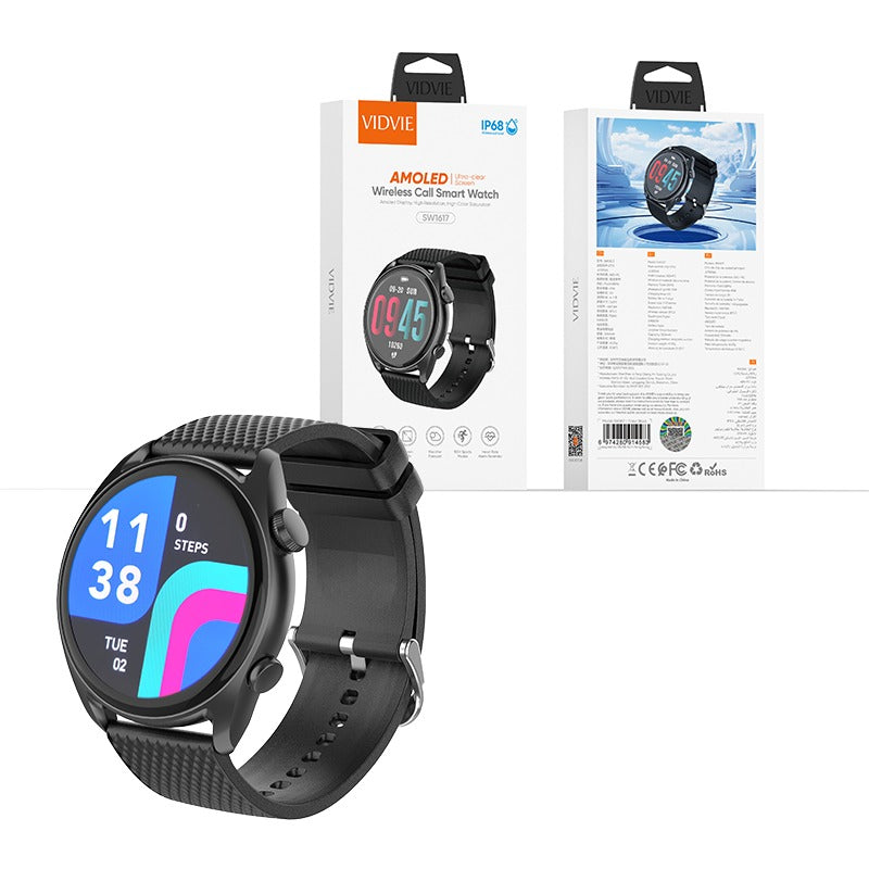 Vidvie SW1617 AMOLED Ultra-clear Screen Wireless Call Smart Watch