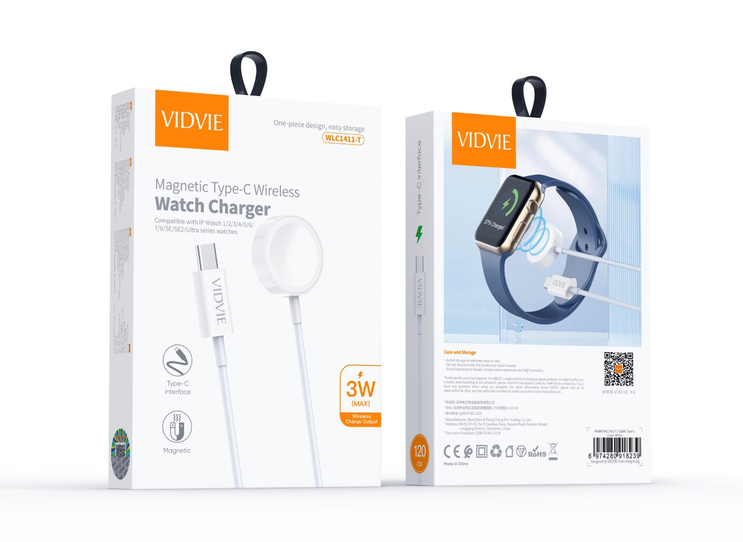 Vidvie Type C Watch Charger for Apple WLC1411-T