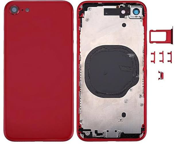 Compatible Battery Back Housing For Iphone 8 4.7" Red