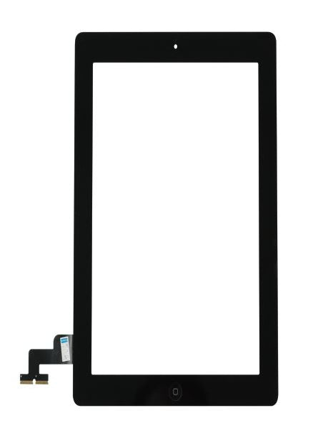 Touch Digitizer For iPad 2 With Home button & Tesa Tape Black