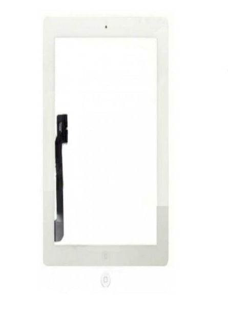 Touch Digitizer For iPad 3 / iPad 4 with Home Button & Tesa Tape White