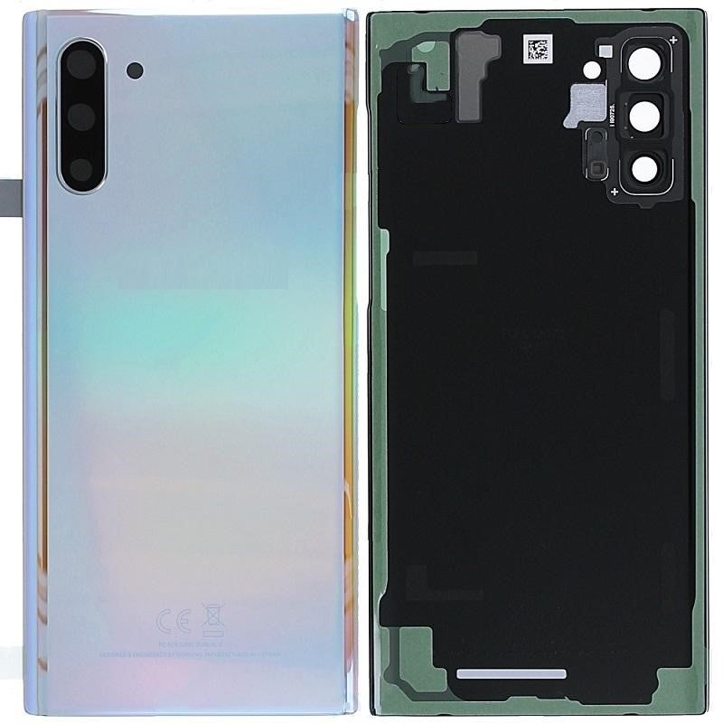 Replacement Back Glass For Samsung Galaxy Note 10 Plus Silver (Aura Glow)