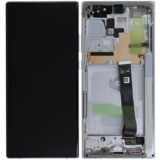 Replacement Lcd Screen Frame for Samsung Galaxy Note 20 Ultra Silver OEM