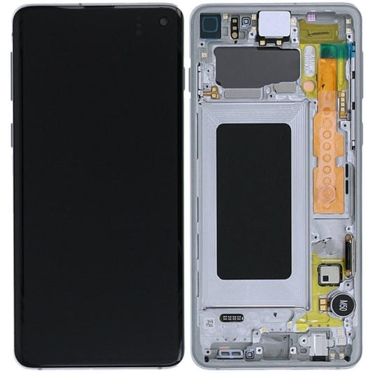 Replacement Lcd Screen Frame Samsung Galaxy S10 Grey OEM