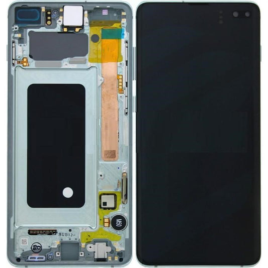 Replacement Lcd Screen Frame Samsung Galaxy S10 Plus Prism Green OEM