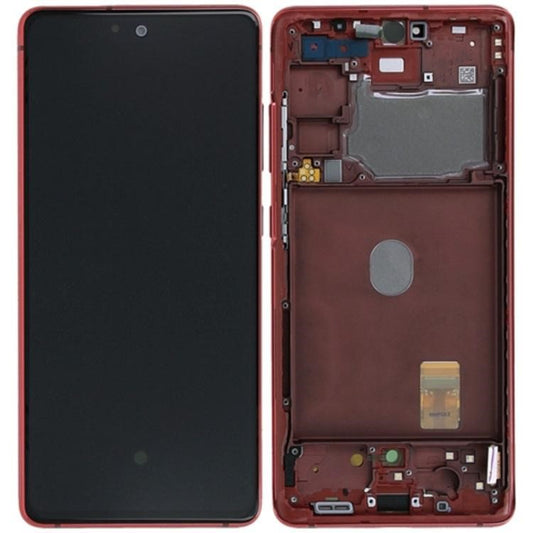 Replacement Lcd Screen Frame Samsung Galaxy S20 FE (Fan Edition) Red OEM