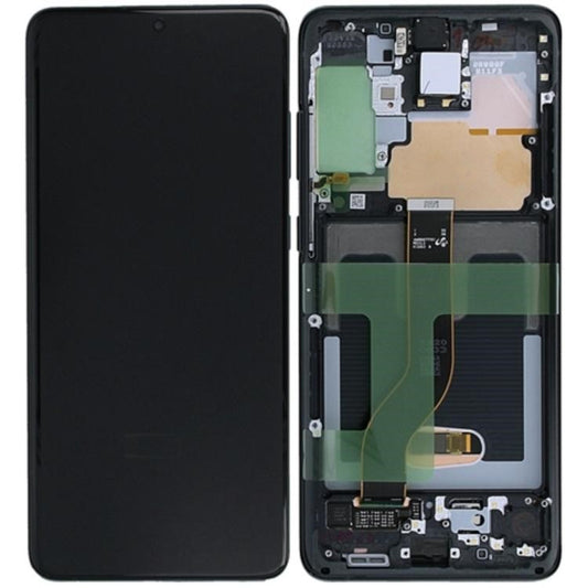 Replacement Lcd Screen with Frame Samsung Galaxy S20 Black Soft Oled