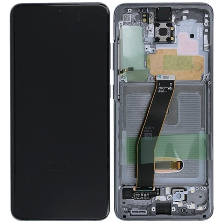 Replacement Lcd Screen with Frame Samsung Galaxy S20 Grey Soft Oled