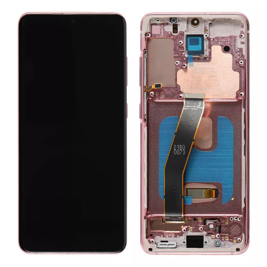 Replacement Lcd Screen with Frame Samsung Galaxy S20 Pink OEM