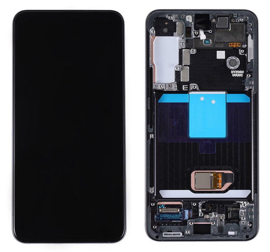 Replacement Lcd Screen with Frame Samsung Galaxy S22 Black Soft Oled