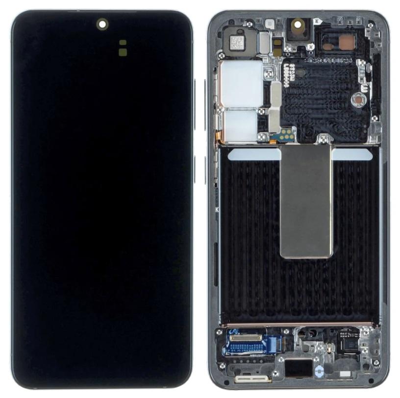 Replacement Lcd Screen with Frame Samsung Galaxy S23 Black OEM