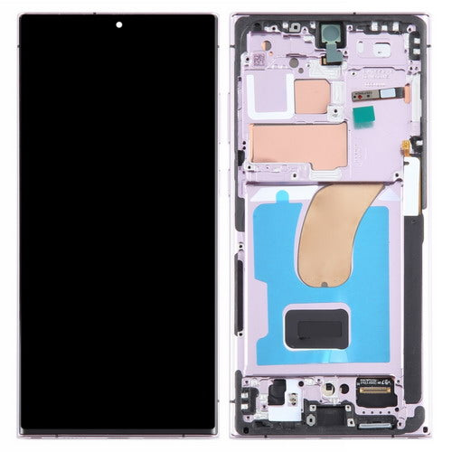 Replacement Lcd Screen with Frame Samsung Galaxy S23 Ultra Purple OEM