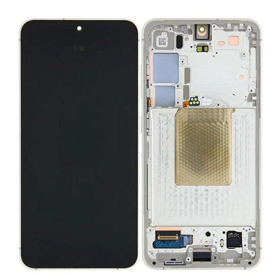 Replacement Lcd Screen with Frame Samsung Galaxy S24 Silver OEM