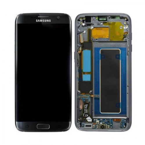 Replacement Lcd Screen Frame Samsung Galaxy S7 Edge Black OEM