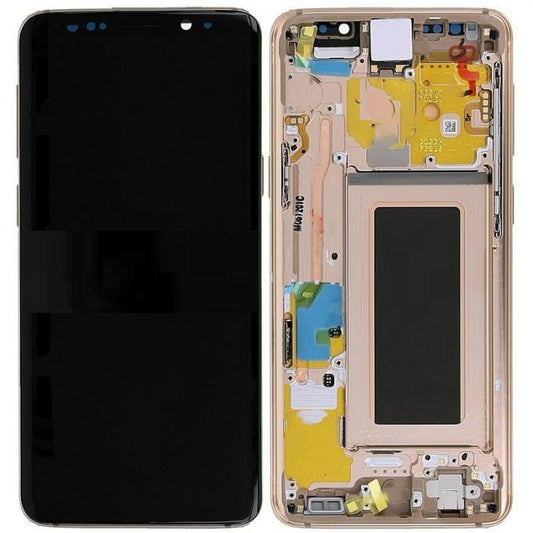 Replacement Lcd Screen Frame Samsung Galaxy S9 Gold OEM