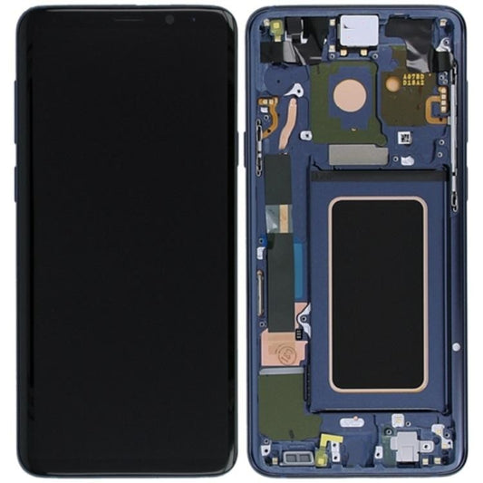 Replacement Lcd Screen Frame Samsung Galaxy S9 Blue OEM