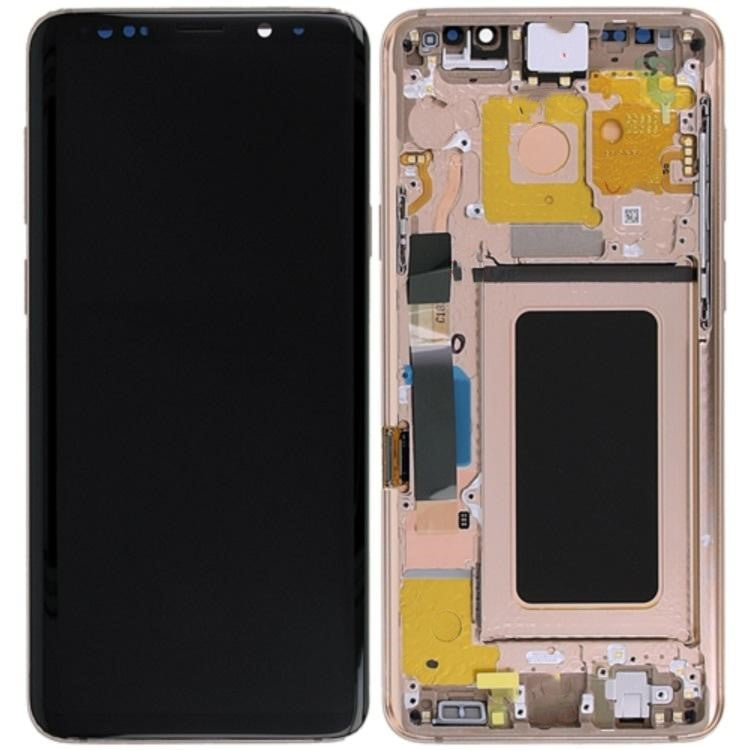 Replacement Lcd Screen Frame Samsung Galaxy S9 Plus Gold OEM