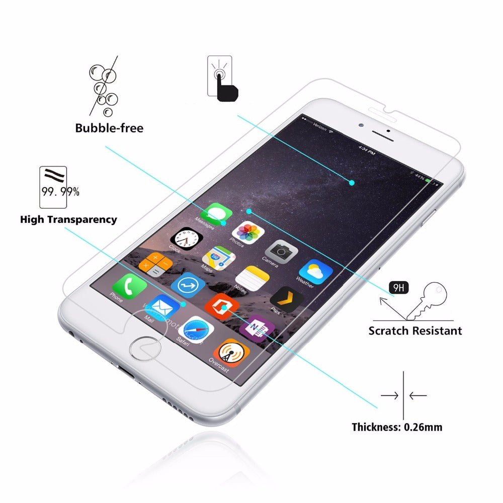 9H 0.3MM Clear Tempered Glass For Iphone X XS 11 Pro