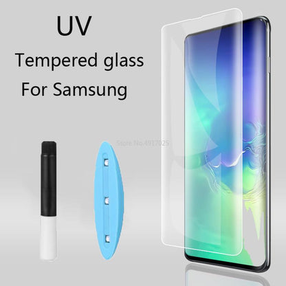 UV Glue Full Cover Premium Tempered Glass For Samsung Galaxu S21 Plus